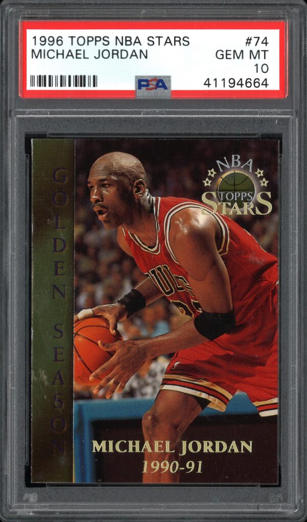1996-97 Topps NBA Stars Michael Jordan #74 PSA 10 Gem Mint