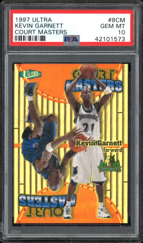 1997-98 Ultra Court Masters Kevin Garnett #8 PSA 10 Gem Mint