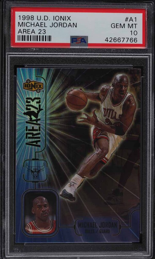 1998-99 UPPER DECK IONIX AREA 23 MICHAEL JORDAN #A1 PSA 10 GEM MINT