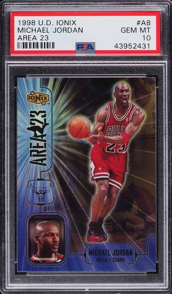 1998-99 UPPER DECK IONIX AREA 23 MICHAEL JORDAN #A8 PSA 10 GEM MINT