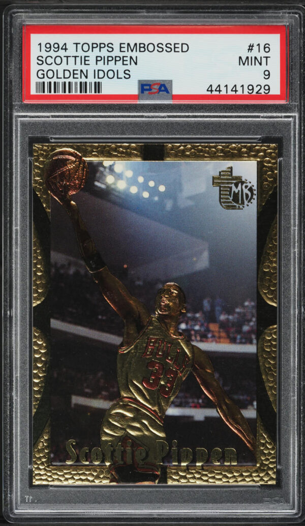 1994-95 TOPPS EMBOSSED GOLDEN IDOLS SCOTTIE PIPPEN #16 PSA 9 MINT