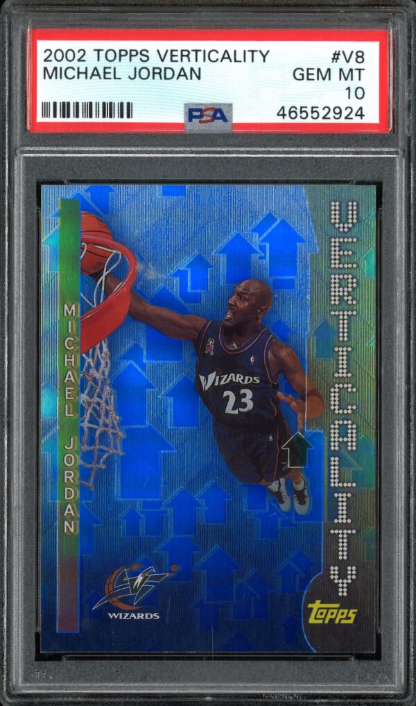 2002-03 Topps Verticality Michael Jordan #V8 PSA 10 Gem Mint