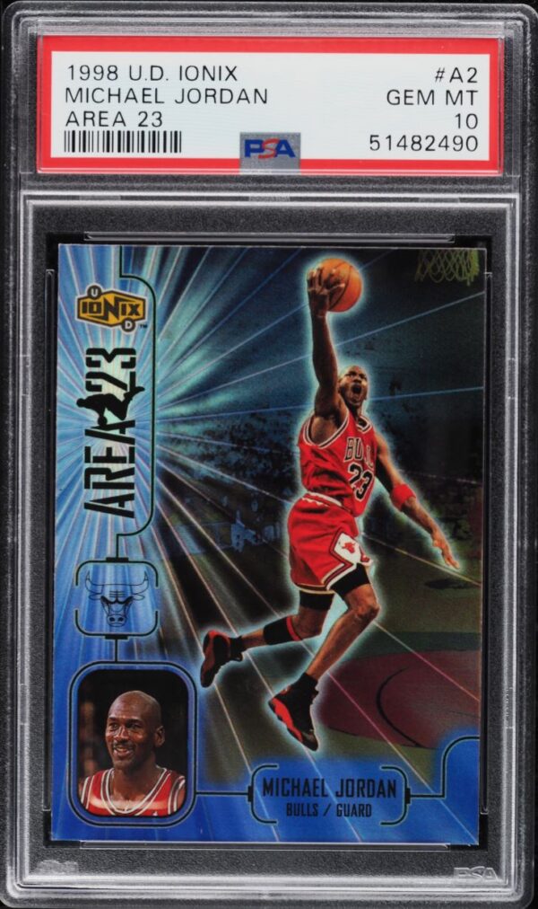 1998-99 UPPER DECK IONIX AREA 23 MICHAEL JORDAN #A2 PSA 10 GEM MINT