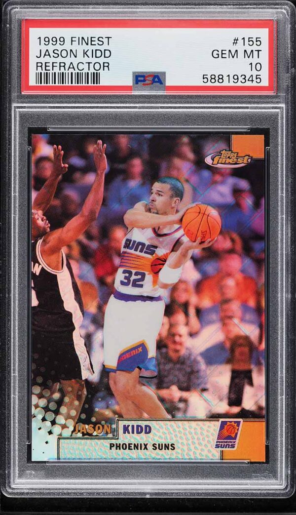 1999-00 FINEST REFRACTOR JASON KIDD #155 PSA 10 GEM MINT