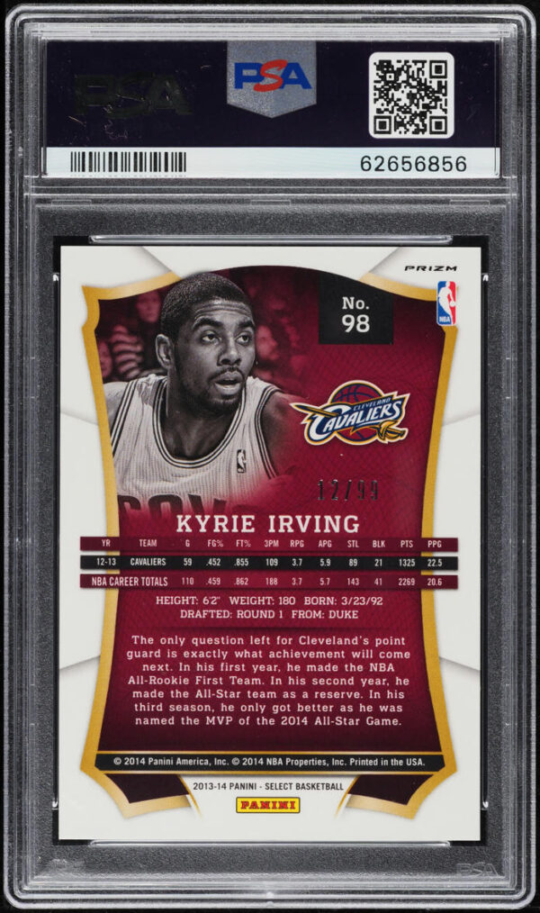 2013-14 PANINI SELECT PURPLE PRIZM /99 KYRIE IRVING #98 - Image 2