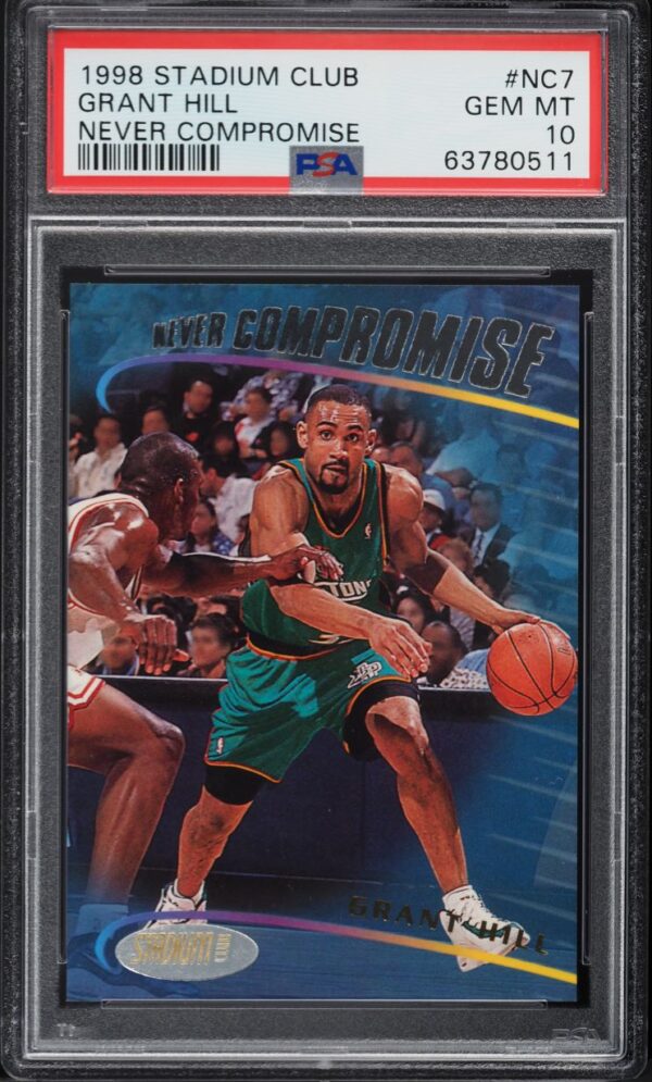 1998-99 STADIUM CLUB NEVER COMPROMISE GRANT HILL #NC7 PSA 10 GEM MINT