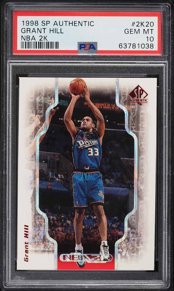 1998-99 SP AUTHENTIC NBA 2K GRANT HILL #2K20 PSA 10 GEM MINT