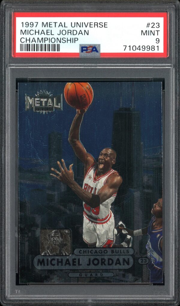 1997-98 Metal Universe Championship Michael Jordan #23 PSA 9 Mint
