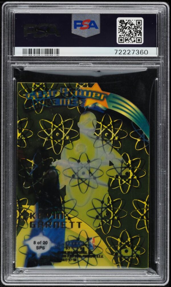 1997-98 Ultra Star Power Supreme Kevin Garnett #8 PSA 10 Gem Mint - Image 2