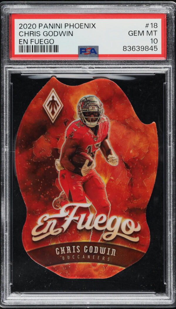 2020 PANINI PHOENIX EN FUEGO CHRIS GODWIN #18 PSA 10 GEM MINT