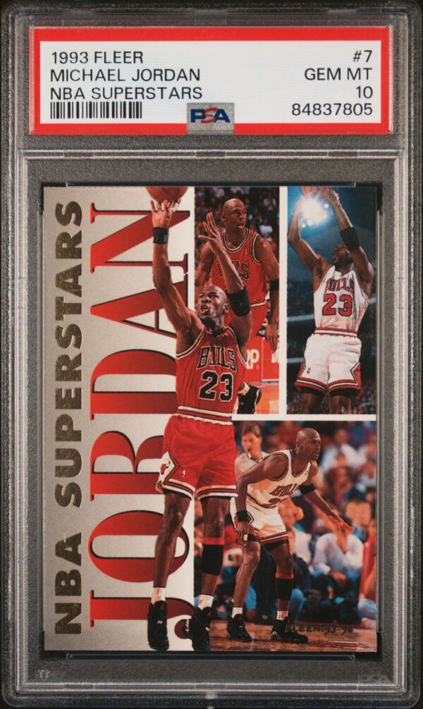 1993-94 FLEER NBA SUPERSTARS MICHAEL JORDAN #7 PSA 10 GEM MINT
