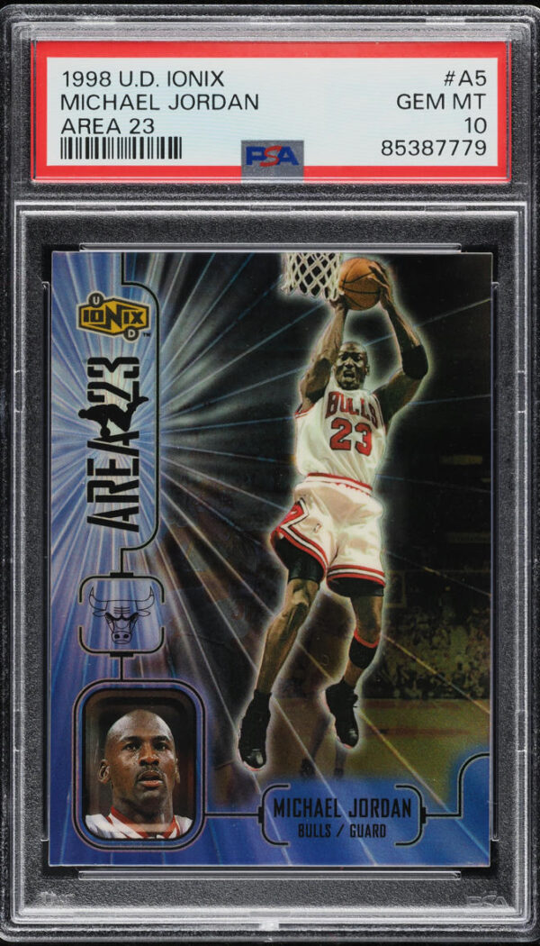 1998-99 UPPER DECK IONIX AREA 23 MICHAEL JORDAN #A5 PSA 10 GEM MINT