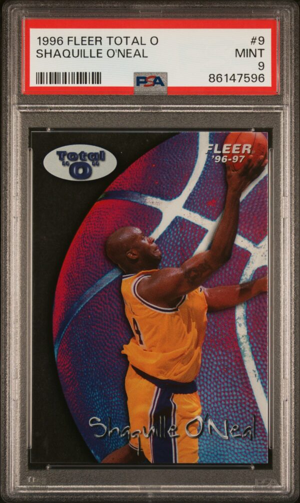 1996-97 FLEER TOTAL O SHAQUILLE O'NEAL #9 PSA 9 MINT