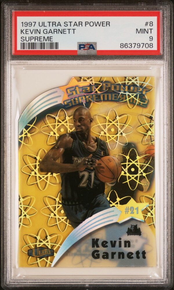 1997-98 ULTRA STAR POWER SUPREME KEVIN GARNETT #8 PSA 9 MINT