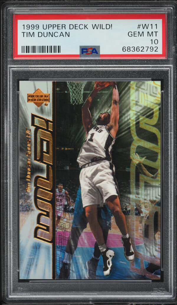1999-00 UPPER DECK WILD! TIM DUNCAN #W11 PSA 10 GEM MINT