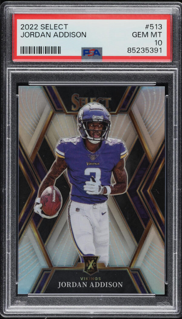 2022 SELECT '23 XRC JORDAN ADDISON ROOKIE #513 PSA 10 GEM MINT