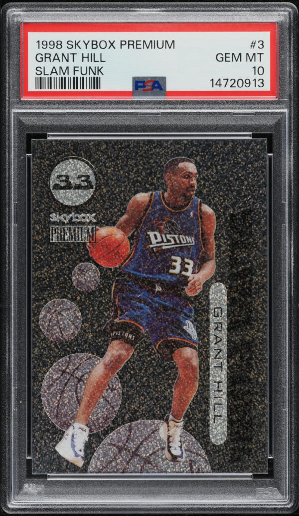1998-99 SKYBOX PREMIUM SLAM FUNK GRANT HILL #3 PSA 10 GEM MINT