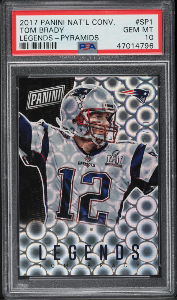 2017 PANINI NATIONAL CONVENTION LEGENDS PYRAMIDS TOM BRADY /10 #SP1 PSA 10 GEM