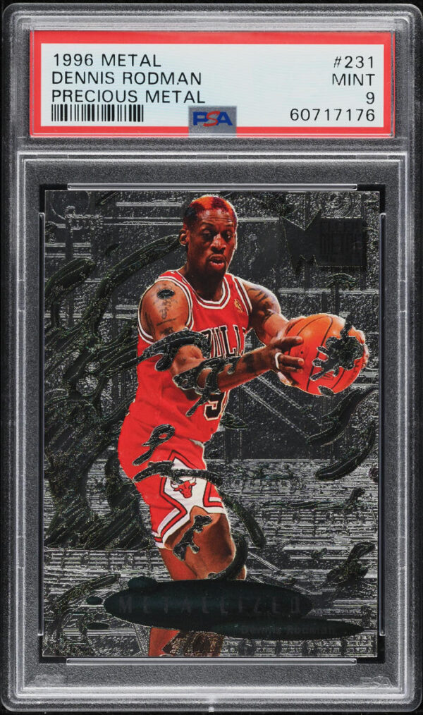 1996-97 METAL PRECIOUS METAL DENNIS RODMAN #231 PSA 9 MINT