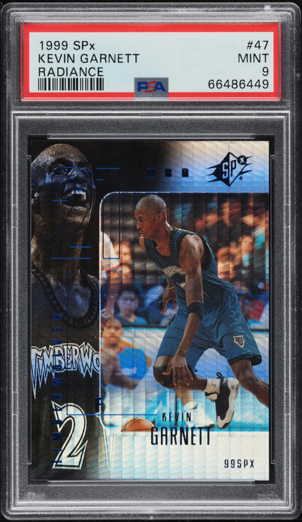 1999-00 SPX RADIANCE KEVIN GARNETT /100 #47 PSA 9 MINT