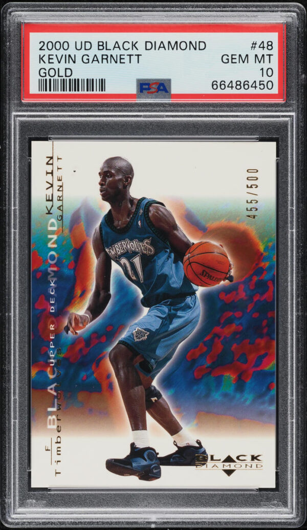 2000-01 BLACK DIAMOND GOLD KEVIN GARNETT /500 #48 PSA 10 GEM MINT