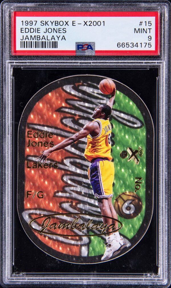 1997-98 Skybox E-X2001 Jambalaya Eddie Jones #15 PSA 9