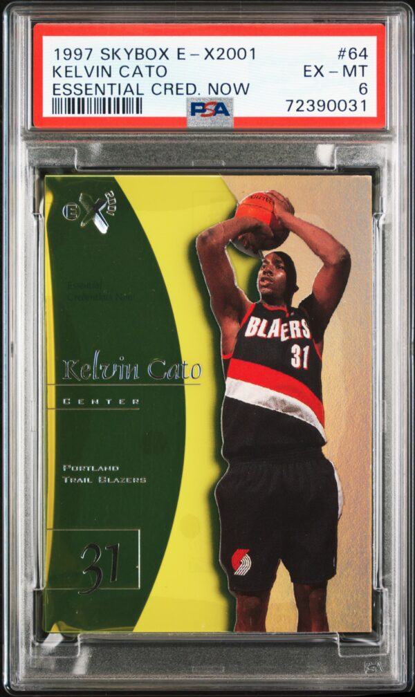 1997-98  SKYBOX E-X2001 ESSENTIAL CREDENTIALS NOW KELVIN CATO #64 /64 PSA 6