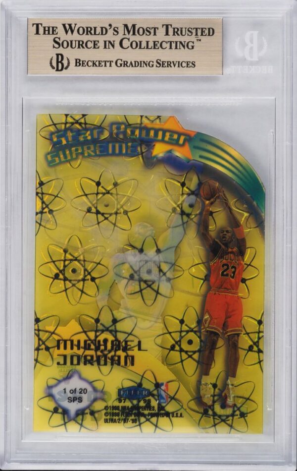 1997-98 Ultra Star Power Supreme Michael Jordan #1 BGS 9.5 Gem Mint - Image 2