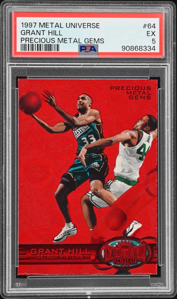 1997-98 METAL UNIVERSE PRECIOUS METAL GEMS GRANT HILL #64 PSA 5