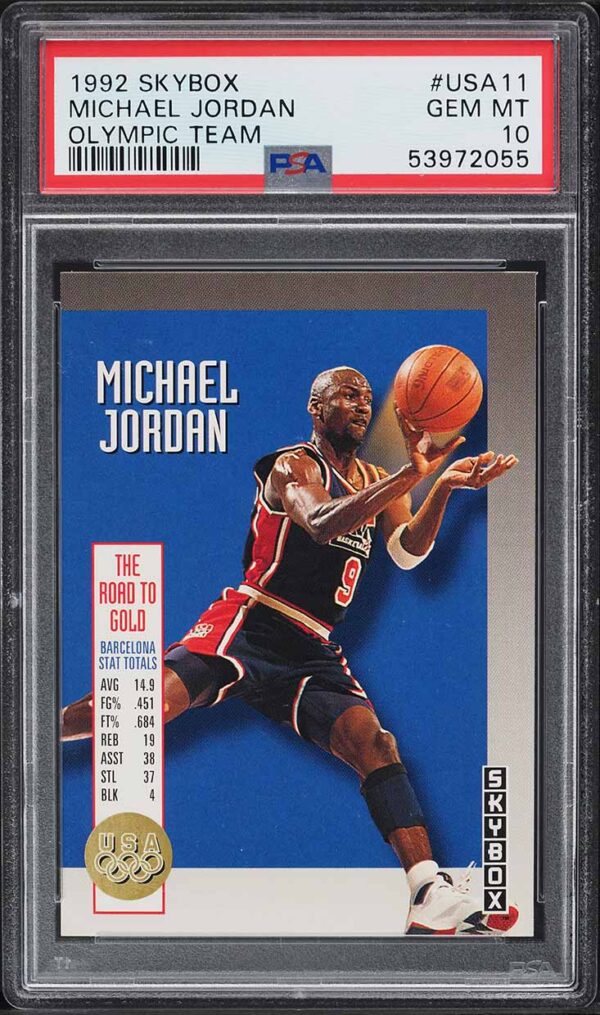 1992-93 SKYBOX OLYMPIC TEAM MICHAEL JORDAN #USA11 PSA 10 GEM MINT
