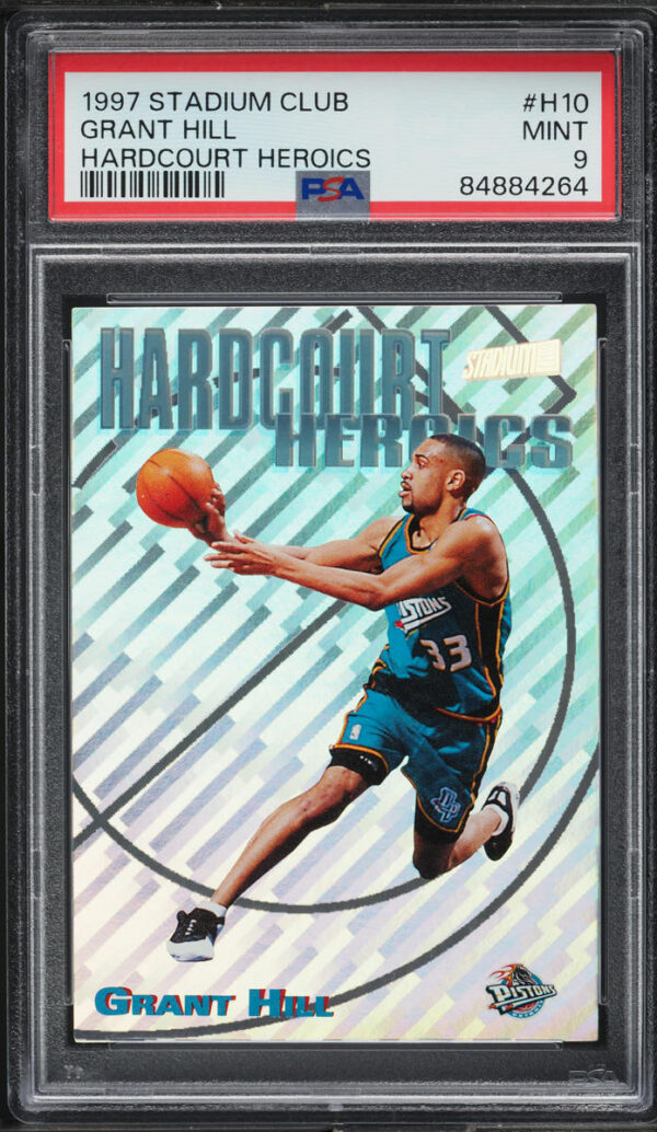 1997 Stadium Club Hardcourt Heroics Grant Hill #H10 PSA 9 MINT
