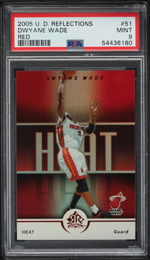 2005 Upper Deck Reflections Red Dwyane Wade /100 #51 PSA 9 MINT