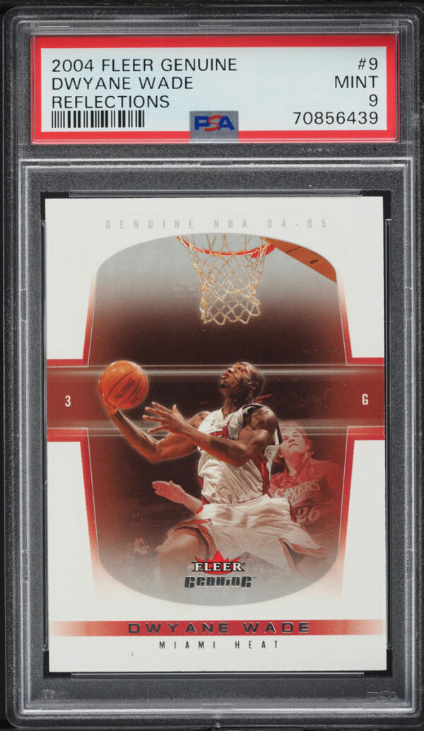 2004 Fleer Genuine Reflections Dwyane Wade /100 #9 PSA 9 Mint