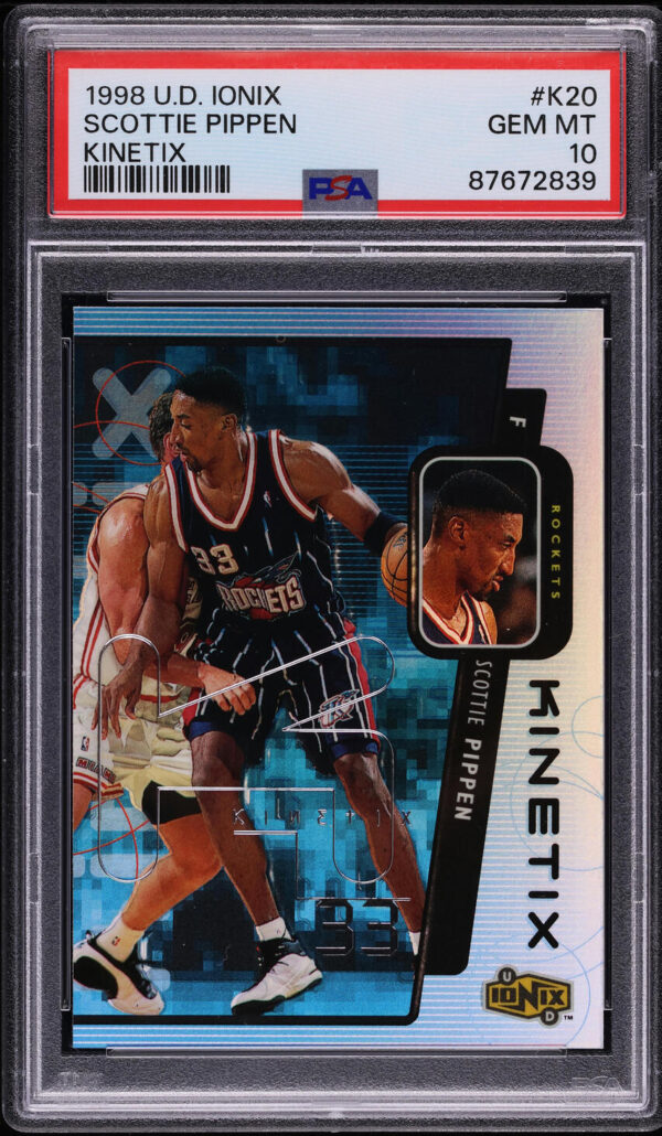 1998 Upper Deck Ionix Kinetix Scottie Pippen #K20 PSA 10 GEM MINT