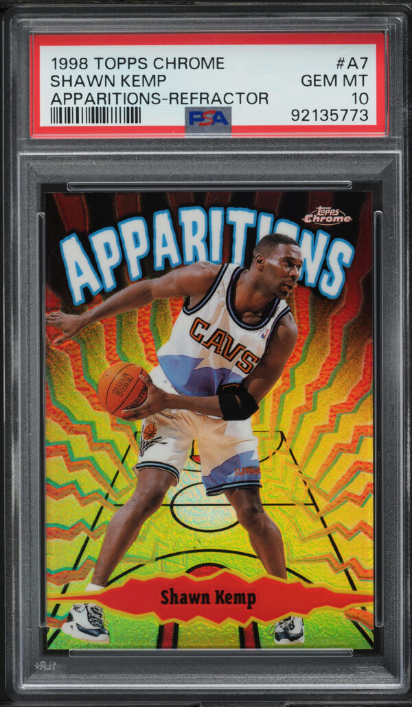 1998 Topps Chrome Apparitions Refractor Shawn Kemp /100 #A7 PSA 10 GEM MINT