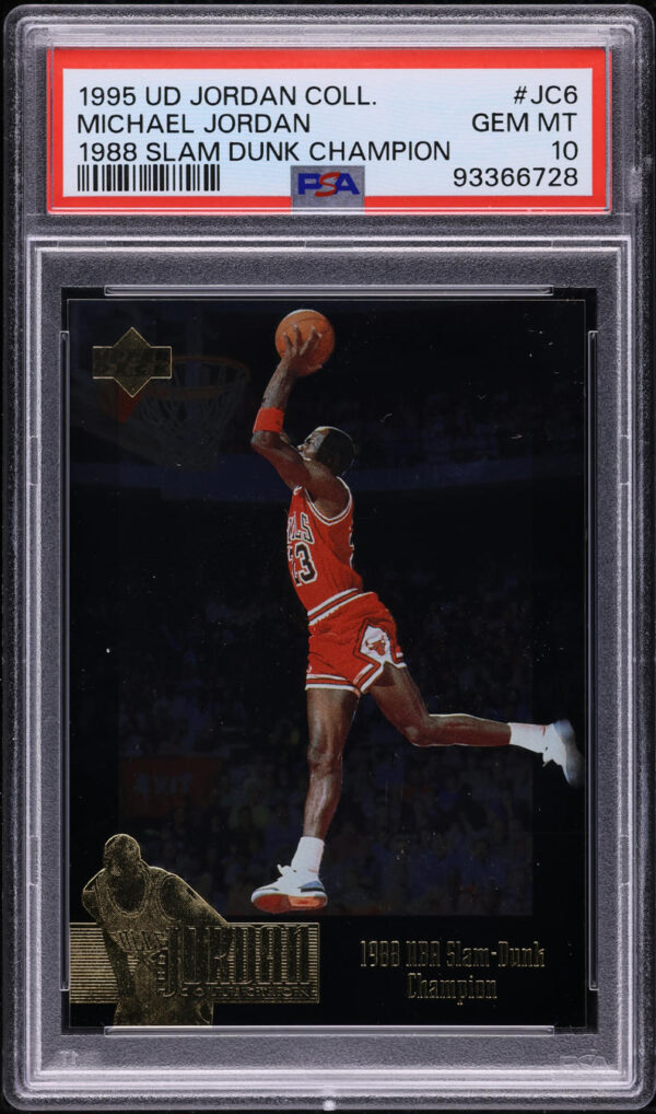 1995 Upper Deck MJ Collection '88 Slam Dunk Champion Michael Jordan #JC6 PSA 10