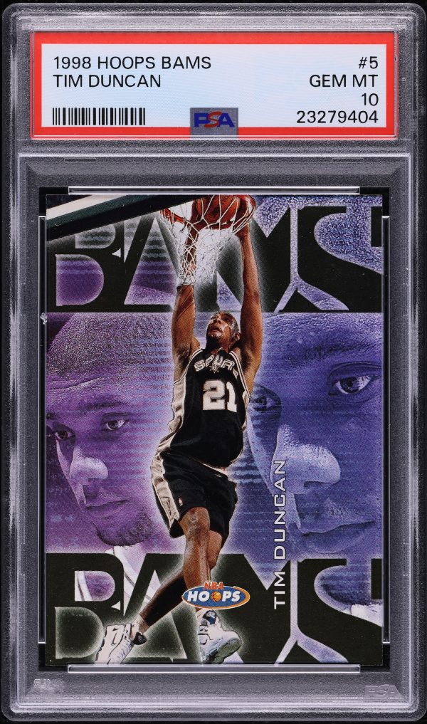 1998 Hoops Bams Tim Duncan /250 #5 PSA 10 GEM MINT