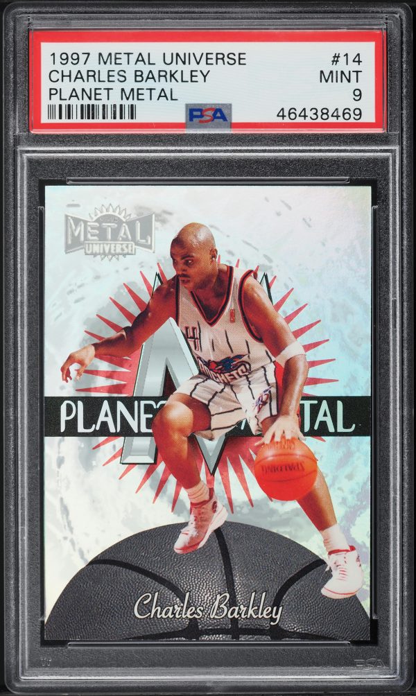 1997 Metal Universe Planet Metal Charles Barkley #14 PSA 9 MINT
