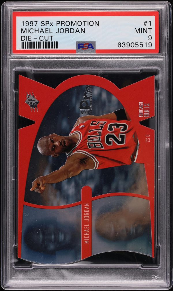 1997 SPx Promotion Die-Cut Michael Jordan #1 PSA 9 MINT