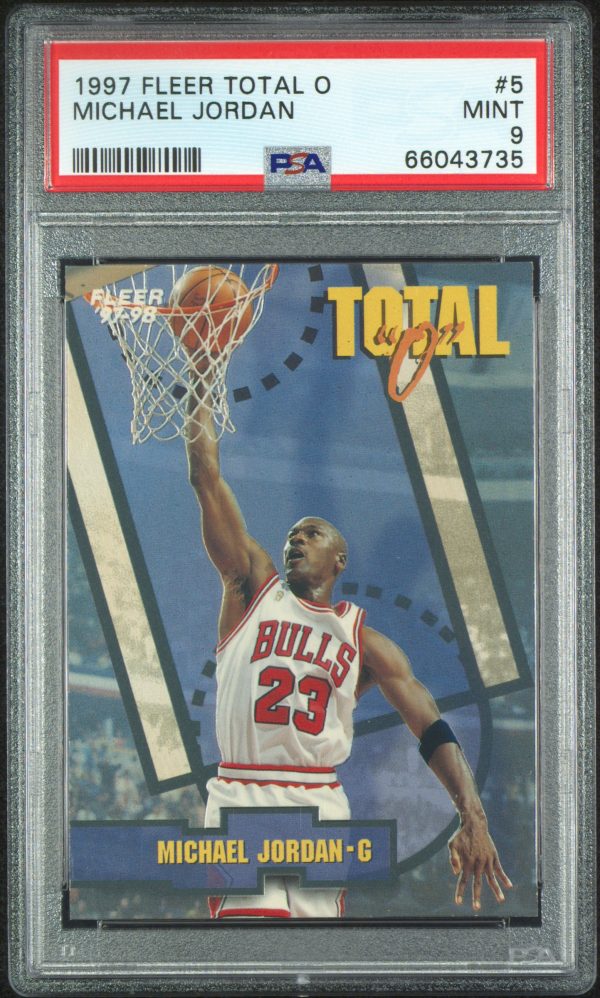 1997 FLEER TOTAL O MICHAEL JORDAN #5 PSA 9 MINT
