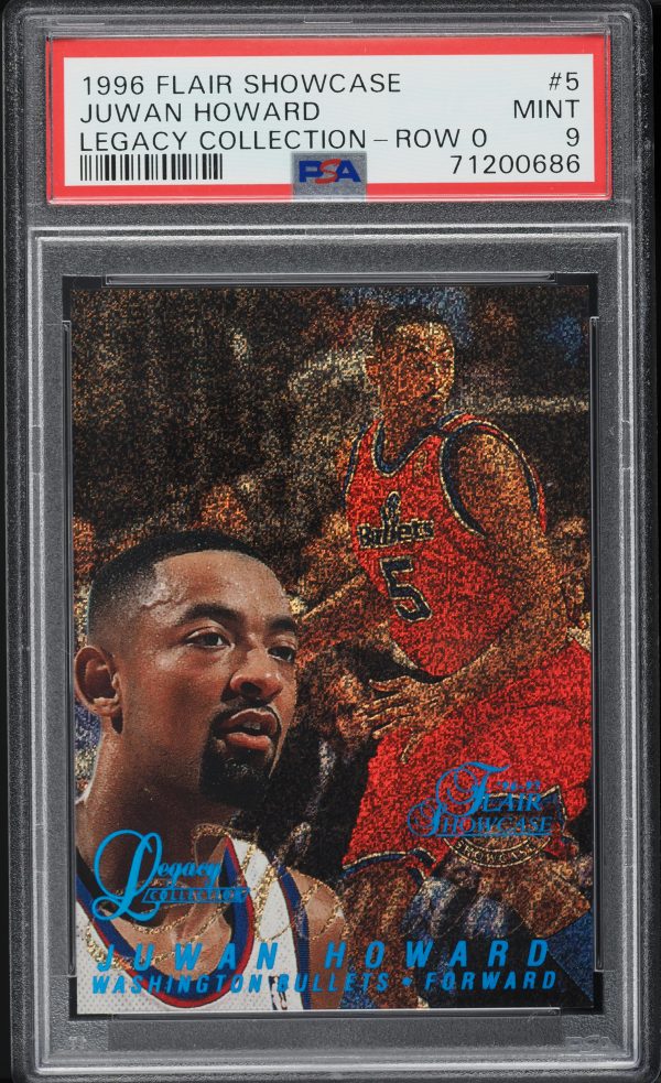 1996 Flair Showcase Legacy Collection Row 0 Juwan Howard /150 #5 PSA 9 MINT