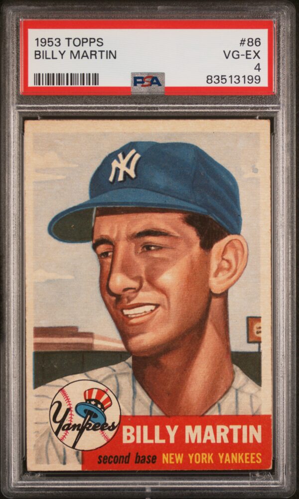 1953 TOPPS #86 BILLY MARTIN PSA 4