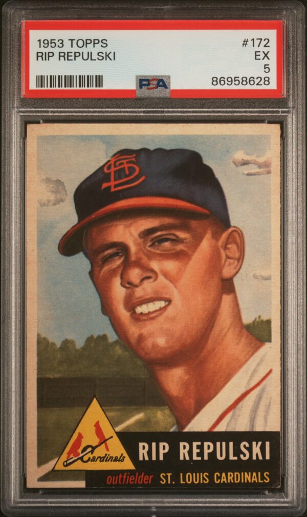 1953 TOPPS #172 RIP REPULSKI PSA 5