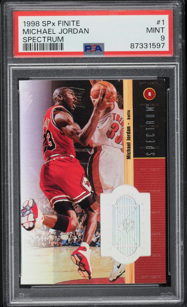 1998 SPx Finite Spectrum Michael Jordan /350 #1 PSA 9 MINT