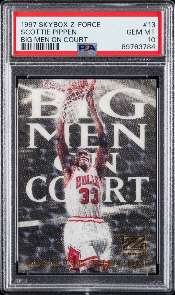 1997 Skybox Z-Force Big Men on the Court Scottie Pippen #13 PSA 10 Gem Mint
