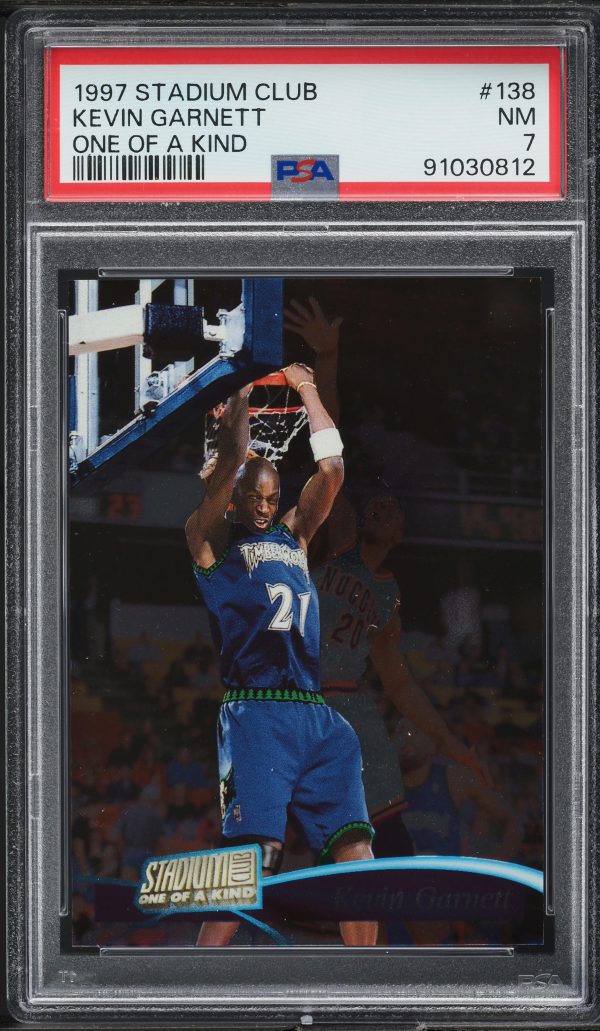 1997 Stadium Club One Of A Kind Kevin Garnett /150 #138 PSA 7