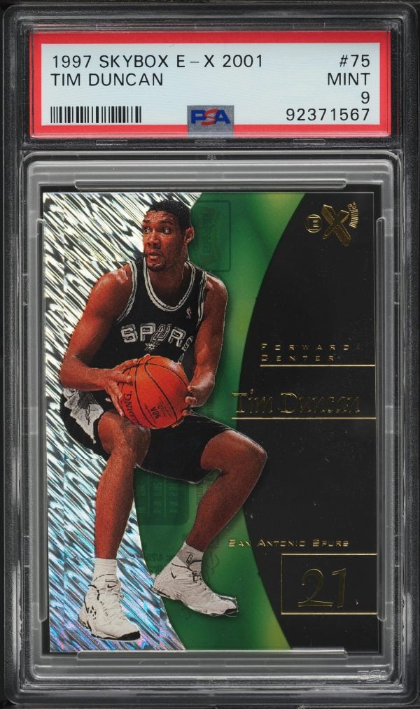 1997 Skybox E-X2001 Tim Duncan #75 PSA 9 MINT