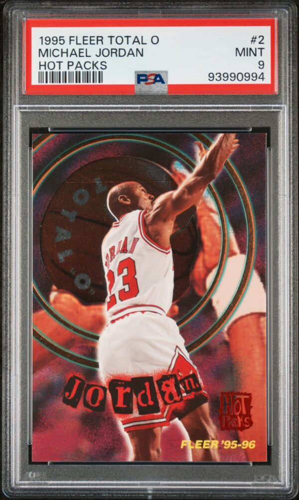 1995 Fleer Total O Hot Packs Michael Jordan #2 PSA 9 Mint