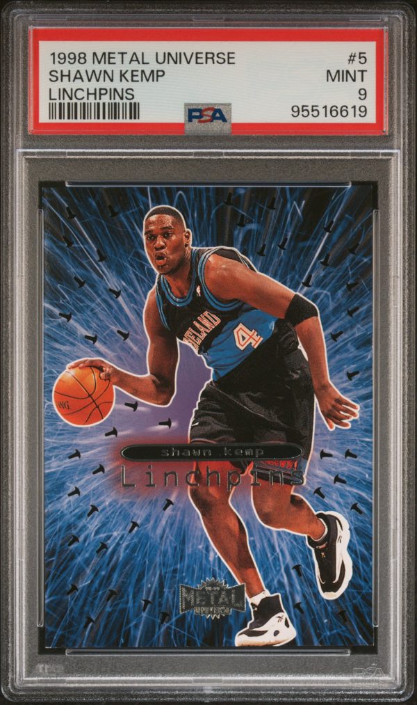 1998 Metal Universe Linchpins Shawn Kemp #5 PSA 9 Mint