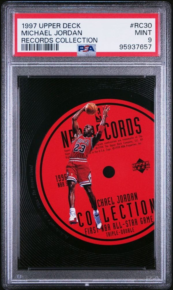 1997 Upper Deck Records Collection Michael Jordan #RC30 PSA 9 Mint